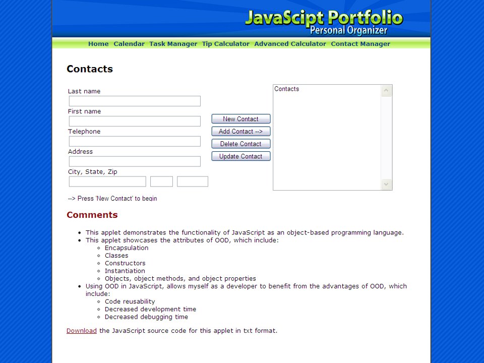Javascript Case Study